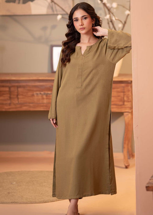 2 Piece Olive green winter classic in solid tones