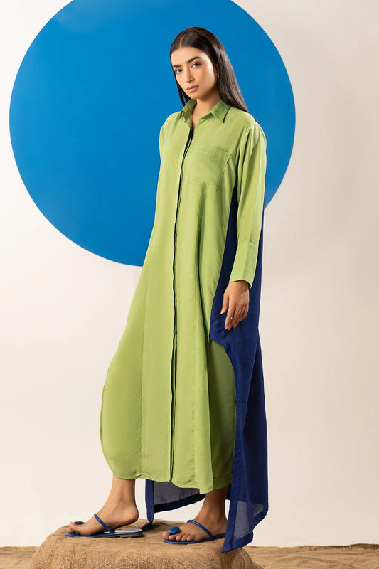 2 Pc Dyed Georgette Suit